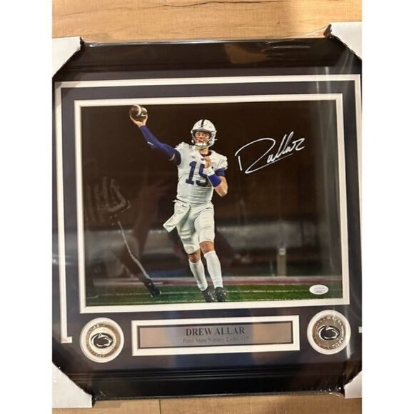 Drew Allar signed autographed Penn State Nittany Lions 11x14 photo Framed JSA - Picture 2 of 6